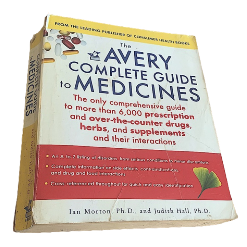 medicine guide AVERY herbs supplements pharmacy educational book science book